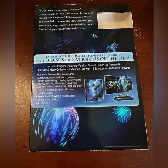 James Cameron’s Avatar 3 Disc DVD Set Extended Collectionctor’s Edition Preowned - Picture 2 of 16